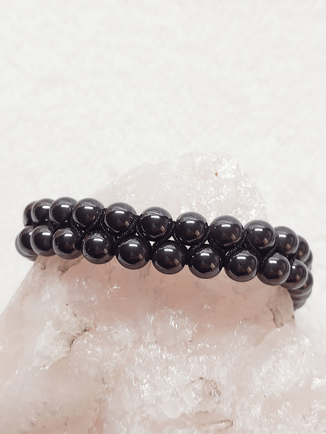 Bracelet double en hématite