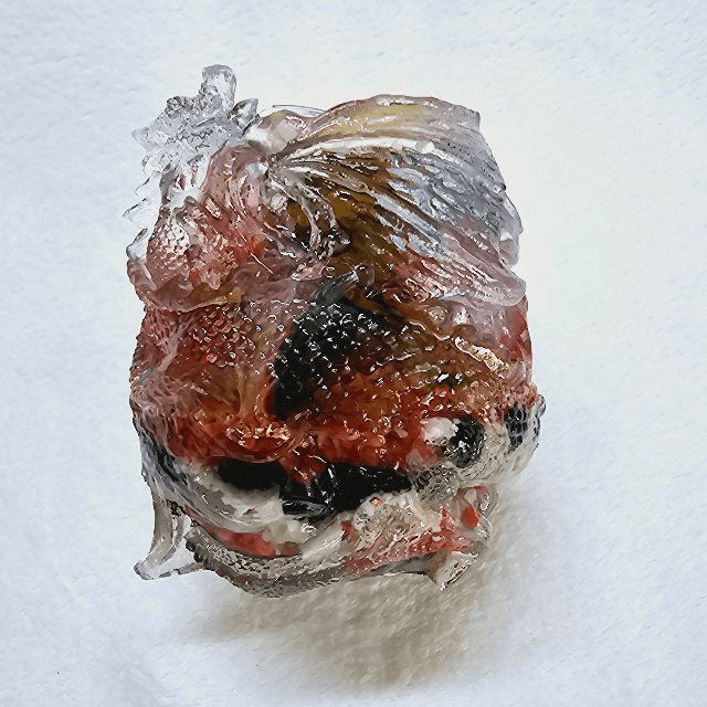 Orgonite  dragon  support bougie fleur de vie