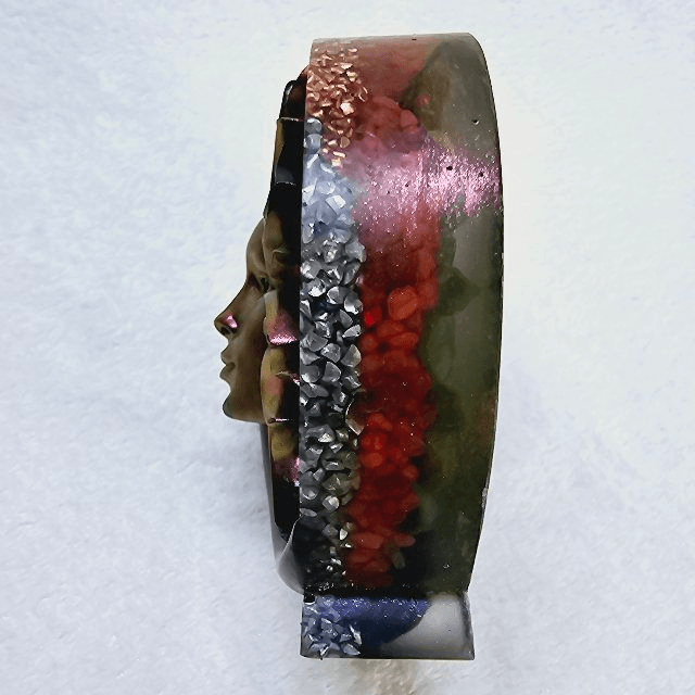 Orgonite lune et soleil yin yang