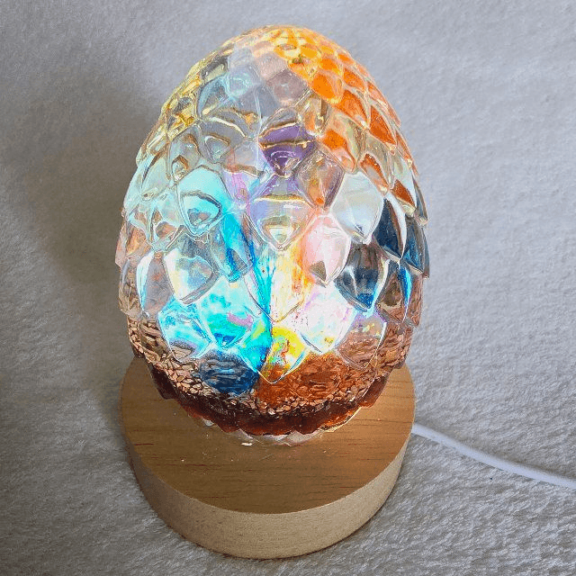 Orgonite Lampe  Œuf de dragon 
