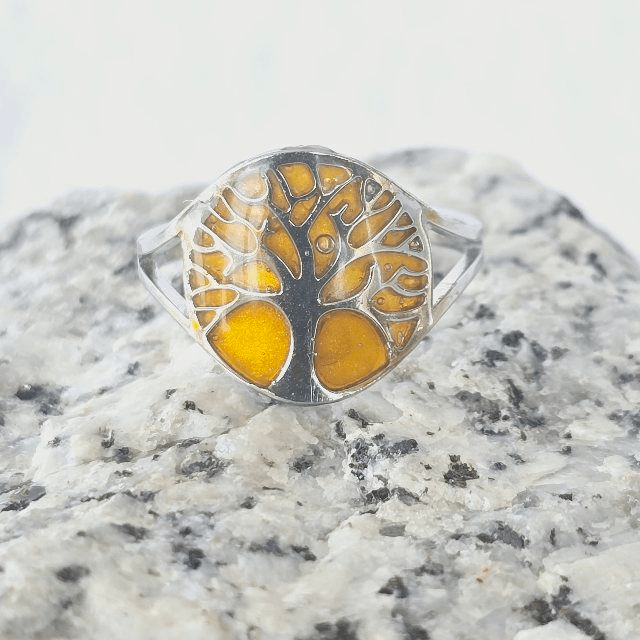 Bague arbre de vie miel