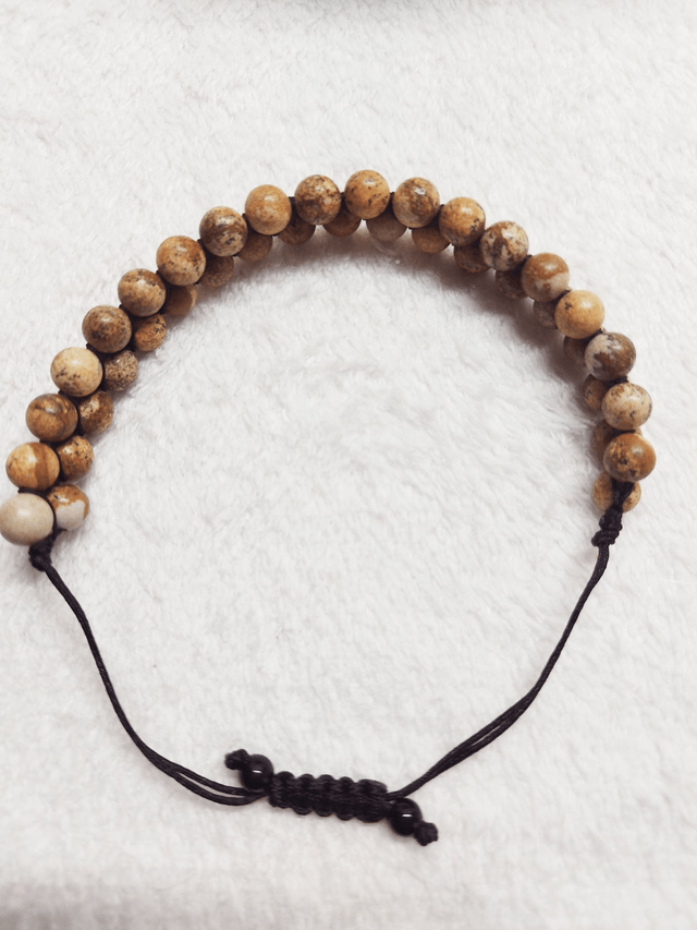 bracelet double en Jaspe paysage