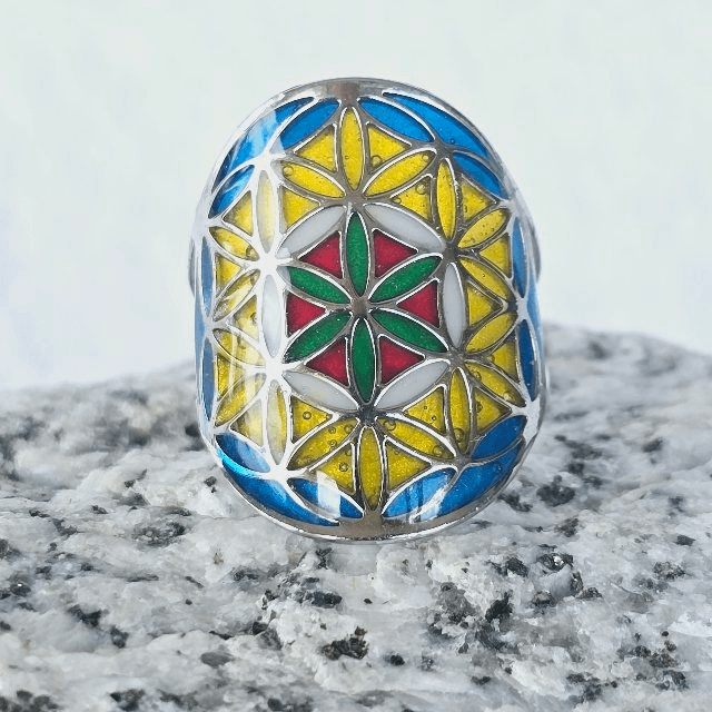 Bague fleur de vie 