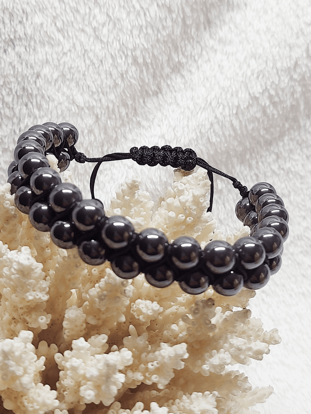 Bracelet double en hématite